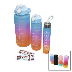 VİVA HOME (ATS) ( 3PCS & RENKLİ=300-900-2000ML) MOTİVASYON SULUK MATARA (TELEFONLUKLU) (BRKT-480838)*48