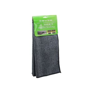 KRT-1011 ( 4PCS ) ( 30X30CM ) ( ÇİFT TARAFLI=MİKROFİBER & TEL BEZ ) ( ZOR KİR ) BEZİ ( HEM SİL & HEM OVALA )*80