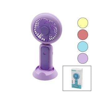 AVEC AV-F832 (USB MİNİ FAN) (ÇAP=10CM & Y:20CM) (LED IŞIKLI) (75° OYNAR BAŞLIK) (3 KADEME HIZ) (TELEFONLUKLU AYAK APARAT)*120                     qwe5