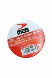 MEG  ( 18MM X 2MT ) ( KÖPÜK BANT ) ÇİFT TARAFLI*25X10