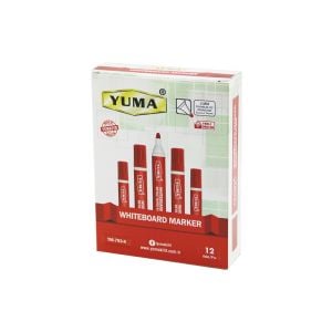 YUMA YM-793-K ( KIRMIZI ) BEYAZ TAHTA KALEMİ ( 3MM YUVARLAK UÇ )*12X96