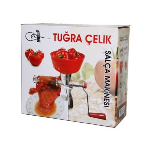 TUĞRA ÇELİK KY-FQ88 ( ALÜMİNYUM ) SALÇA MAKİNESİ ( KOLLU ) ( SÜZGEÇLİ & PLASTİK HAZNELİ )*10