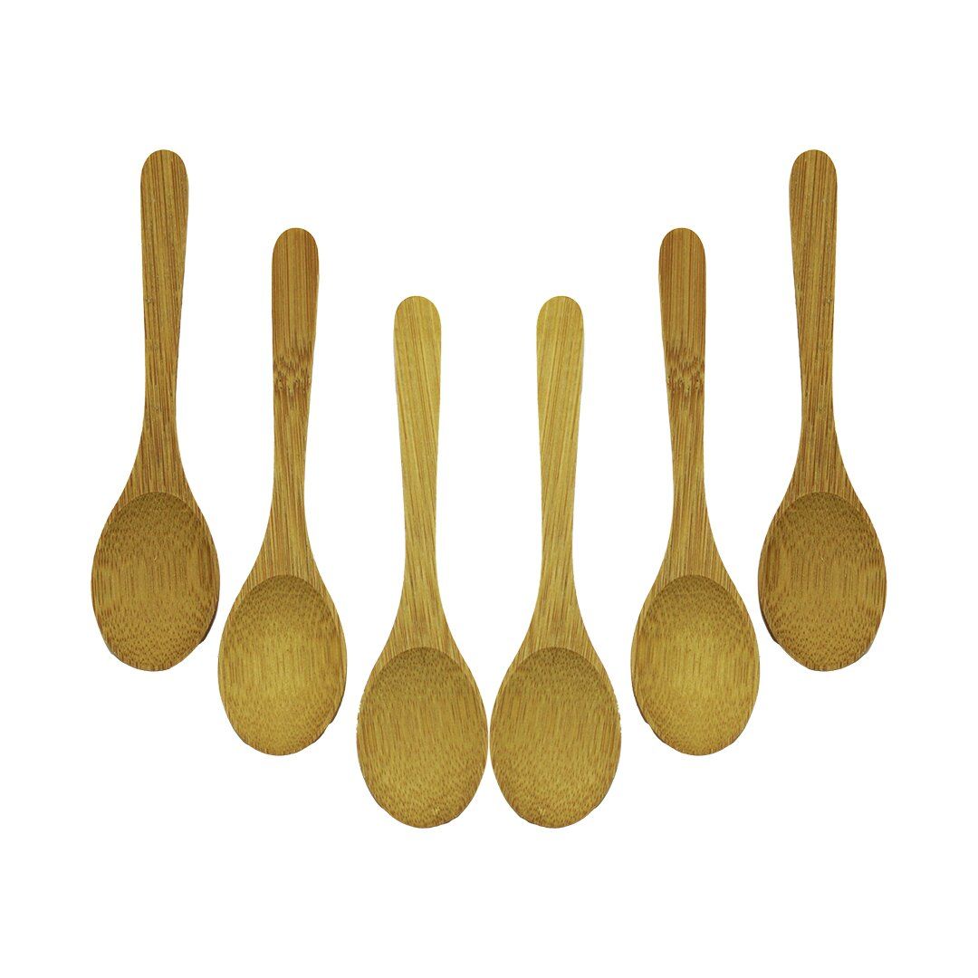 TATA BAMBOO & WOOD DMR-8467 ( 6PCS & OVAL ) AHŞAP BAMBU ( ÇAY KAŞIK ) SETİ*500