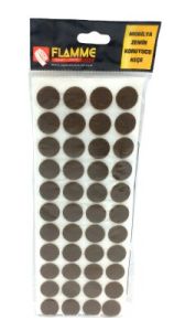 FLAMME ( 21MM ) ( YUVARLAK ) YAPIŞKAN KEÇE*25X36
