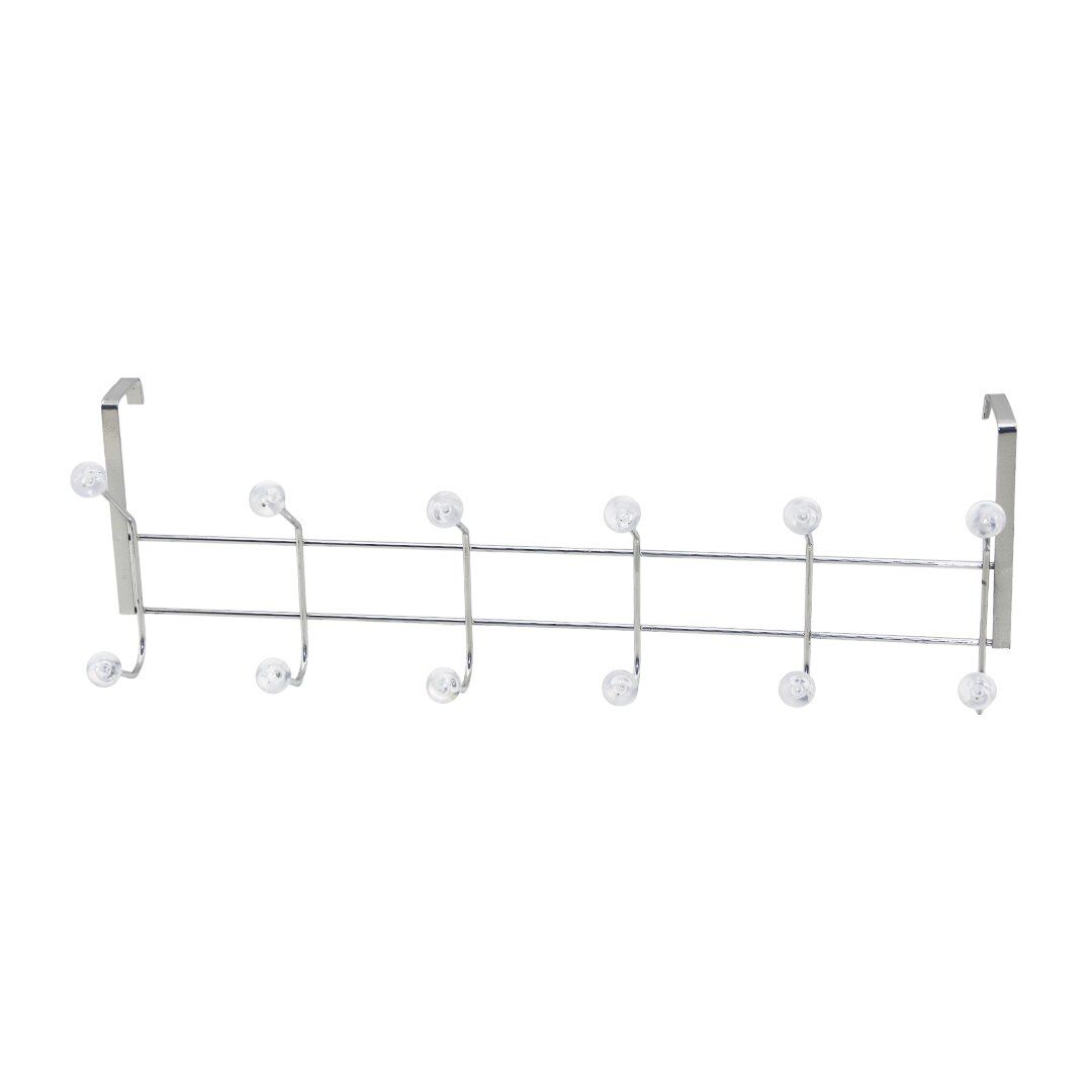 İBİCO K-13-004 ( 6 KOLLU & KROM ) ( ŞEFFAF MİKA KRİSTAL BONCUKLU ) ( METAL ) AMERİKAN KAPI ARKASI ASKI*5X14