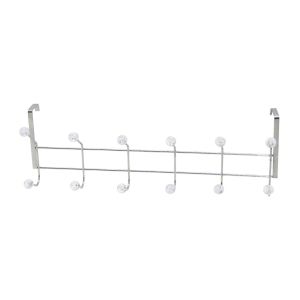 İBİCO K-13-004 ( 6 KOLLU & KROM ) ( ŞEFFAF MİKA KRİSTAL BONCUKLU ) ( METAL ) AMERİKAN KAPI ARKASI ASKI*5X14