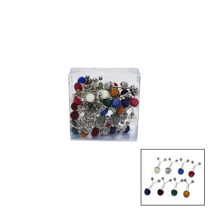 İBİCO ( ŞK-200 ) SCARF SHAWL ( TAŞLI ) ( RENKLİ ) ( 50PCS ) EŞARP BAŞÖRTÜ & ŞAL KLİPSİ*30