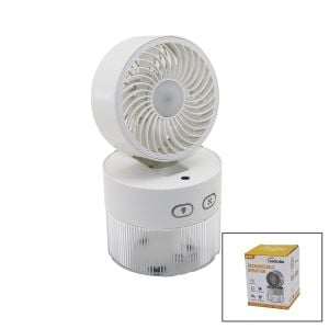 HASUBA HS-243 ( SU SPREYLİ ) (KATLANIR BAŞLIK & 90°) (IŞIKLI) (USB MİNİ FAN) (ÇAP=11.2CM & Y:13.5-20.5CM) (3 KADEME HIZ ) (350ML)*60