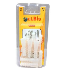 ELBİS-51  NO-10 DÜBEL BEYAZ *12X24