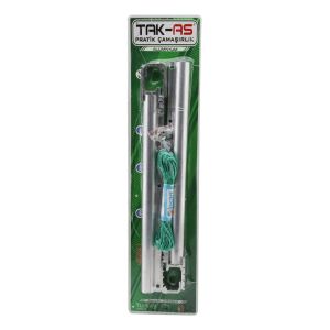 TAK-AS TKS-09 REAL-ÖZS-7753 (CAM BALKON) KOMBİNE AYARLI ALÜMİNYUM ÇAMAŞIR ASKISI (25X60-30X80-32X75 MODEL UYUMLU)*25