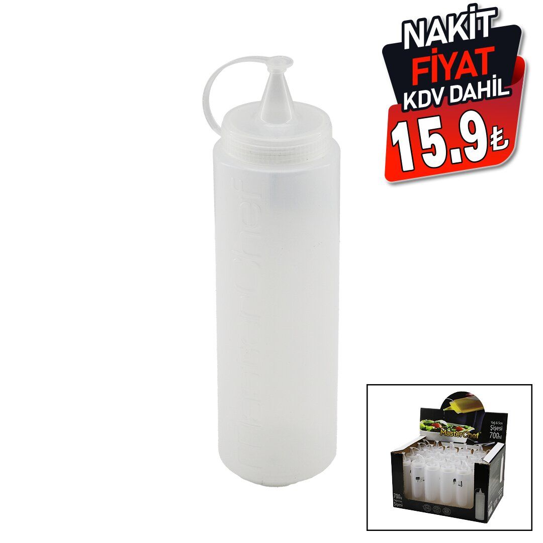 MASTERCHEF ( 700ML ) YAĞDANLIK & SOSLUK ( ŞEFFAF & PLASTİK ŞİŞE ) ( KETÇAP & MAYONEZ )*24=K