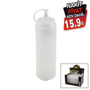 MASTERCHEF ( 700ML ) YAĞDANLIK & SOSLUK ( ŞEFFAF & PLASTİK ŞİŞE ) ( KETÇAP & MAYONEZ )*24=K