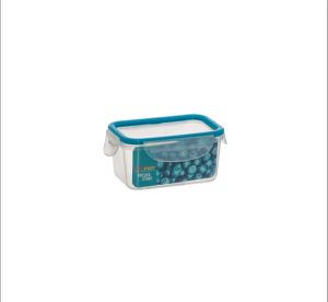 KILITLI SAKLAMA KABI YEŞIL  VE MAVİ KARIŞIK 0,6LT-15 CM X 10 CM X 7,5 CM *24