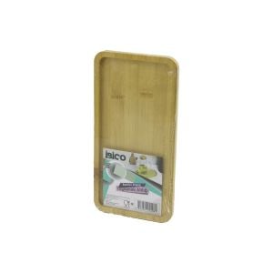 İBİCO İ22-208 ( DİKDÖRTGEN ) AHŞAP BAMBU ( YAĞDANLIK ALTLIK ) ( MİNİ TEPSİ ) ( 12 X 23.4 X 0.8CM )*144