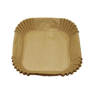 BELLHOWELL DMR-4154-4541 ( 50PCS & TABAK MODELİ ) ( KARE TABAN:16CM X KENAR: 4.5CM ) AİR FRYER PİŞİRME KALIP (KAĞIT)*200