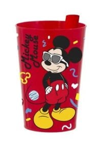 340 CC LISANSLI KENDINDEN PIPETLI PP BARDAK-GÖZLÜKLÜ MICKEY MOUSE *36