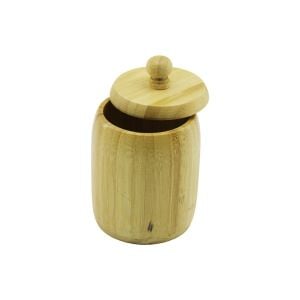 İBİCO İ22-230 ( NO-8 ) ( AHŞAP & BAMBU ) ( ŞEKERLİK KAPAKLI ) ( ÇAP: 7.5CM ) ( DERİNLİK: 8.5CM )*48