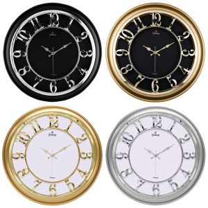 GALAXY ( PREMİUM ) M-1965-A-G-KG-1-2 METALİZE DUVAR SAATİ KARIŞIK*8=K