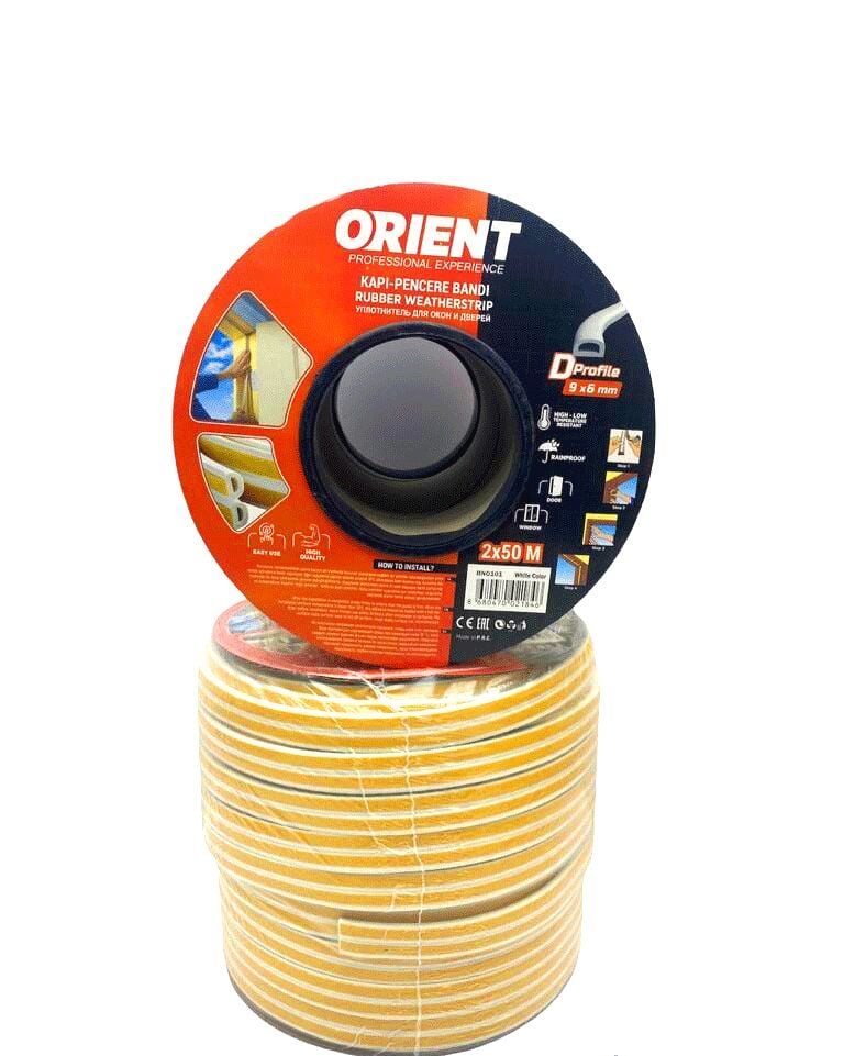 ORIENT BNP-01 ( BEYAZ ) 100MT (2X50MT) BOBİN FİTİL KAPI PENCERE BANT*8