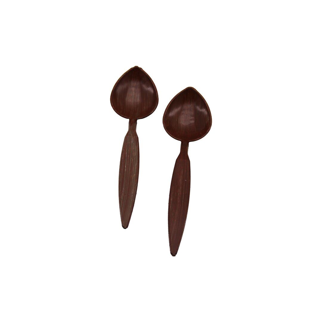 KÜÇÜKKELEŞ ( UZUN SAPLI ) ( 19.8CM ) OYUN KAŞIK ( HALK OYUNLARI ) ( KAHVERENGİ PLASTİK )*40X39