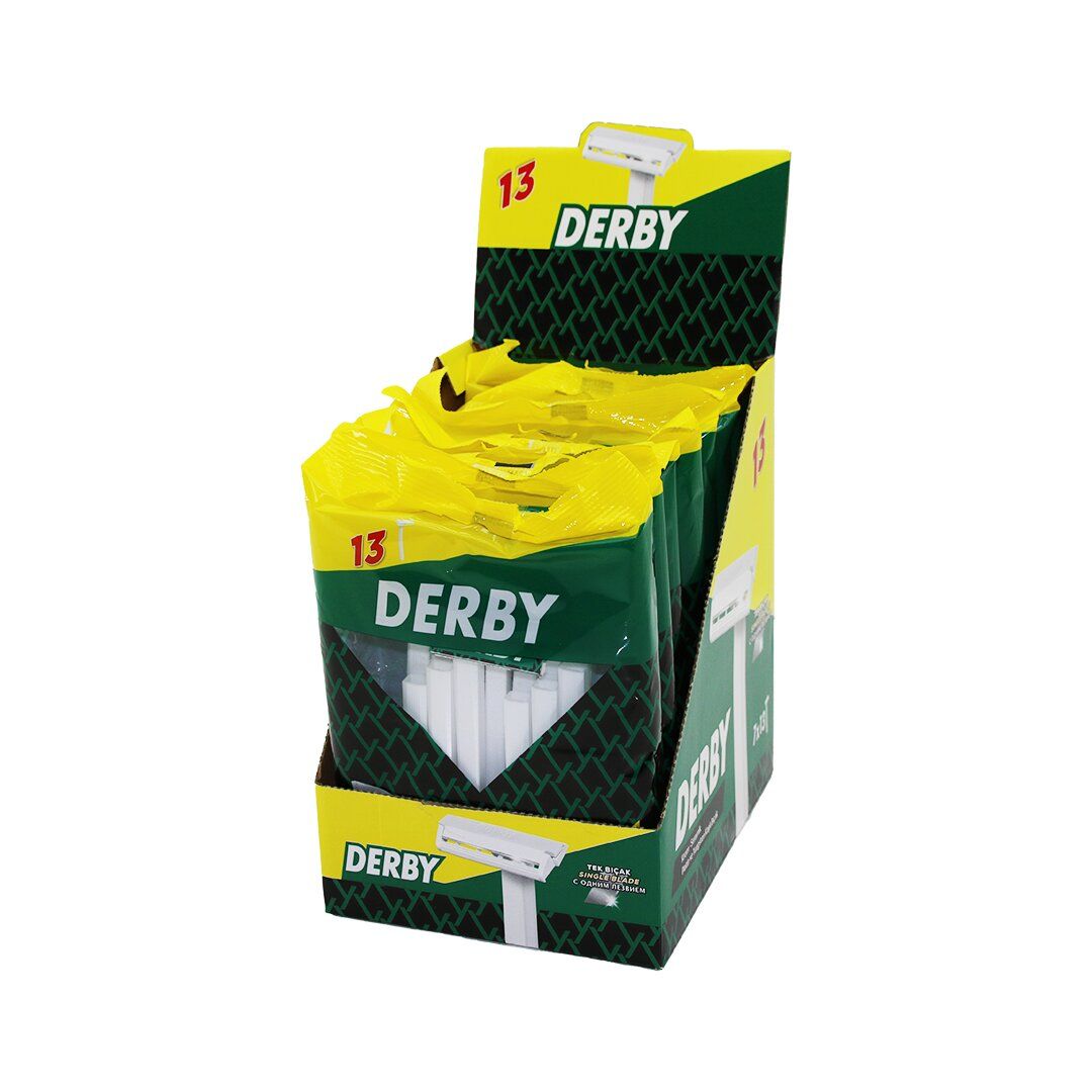 DERBY-101010213 ( TEK BIÇAK ) ( 13PCS POŞETLİ ) SAPLI JİLET*7X8