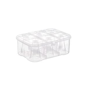 URVE UR-3448 ( 6LI ) ( SU BARDAK & KULPLU BARDAK ) TAŞIMA APARATI ( ŞEFFAF PLASTİK )*18