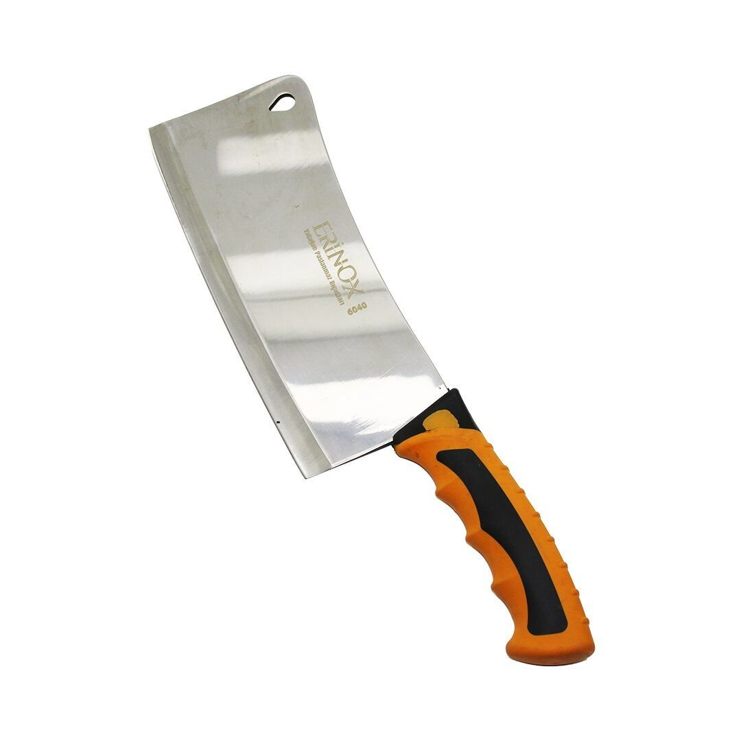 ERİNOX-6040 ( NO-4 ) ( 5MM ) DÖVME ÇELİK & KURBAN SATIR ( YATAĞAN PASLANMAZ ) ( SOFT ÇİFT BASKI RENKLİ PLASTİK SAPLI )*35