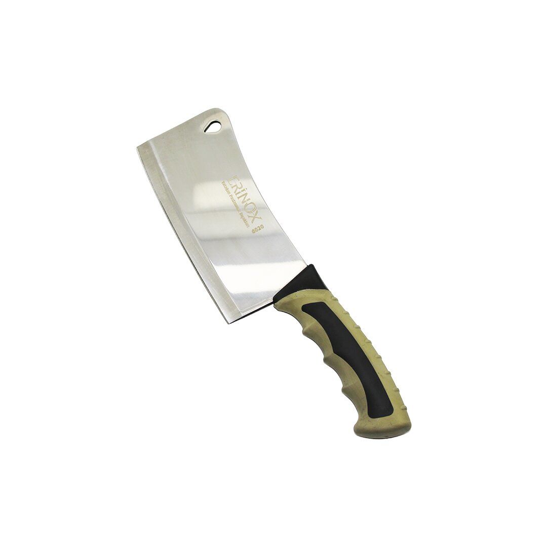 ERİNOX-6020 ( NO-2 ) ( 5MM ) DÖVME ÇELİK SATIR & KURBAN  ( YATAĞAN PASLANMAZ ) ( SOFT ÇİFT BASKI RENKLİ PLASTİK SAPLI )*35