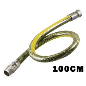TURCONN ( 100CM ) ( DOĞALGAZ HORTUMU ) FLEX ÇELİK ÖRGÜLÜ*50