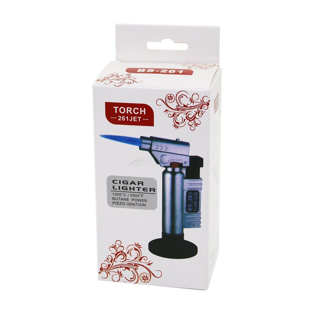 TORCH BS-261 JET DMR-2028 PÜRMÜZ TORCH NARGİLE ÇAKMAK ( CIGAR LIGHTER & 1300°C & 2500°F )*100