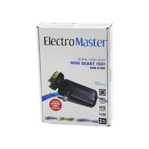 ELECTRO MASTER KGS-2100 MİNİ SCART (SD) DİJİTAL UYDU ALICISI (360° GOLD BAŞLIK) (UYDUDAN OTOMATİK KANAL GÜNCELLEME)*60