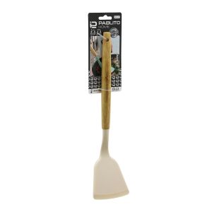 PABLITO HOME PBT-211 ( 31.5CM ) ( SİLİKON ) ( SPATULA ) ( AHŞAP BAMBU SAP ) ( ISIYA DAYANIKLI )*24X6
