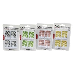 QLUX L-00135 ( 4PCS ) DİKDÖRTGEN YAPIŞKAN ASKI ( RENKLİ DESENLİ )*80