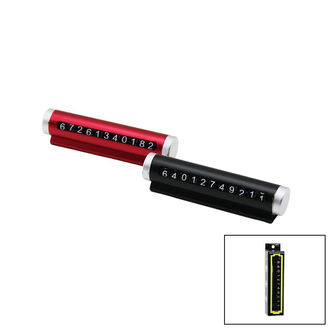 MUJGAN MJGN-990 ( T-22 ) ( RENKLİ KROM ) OTO& ARAÇ PARK TELEFON NUMARATÖR ( RAKAM ÇEVİRME ÇUBUKLU )( YAPIŞKANLI MONTAJ )*500