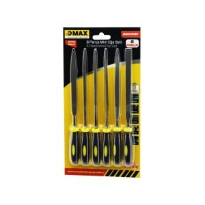 DMAX DMX-4161 ( 6PCS ) MİNİ EĞE SETİ ( DÜZ & YUVARLAK & YARI DAİRESEL & KARE & ÜÇGEN )*120