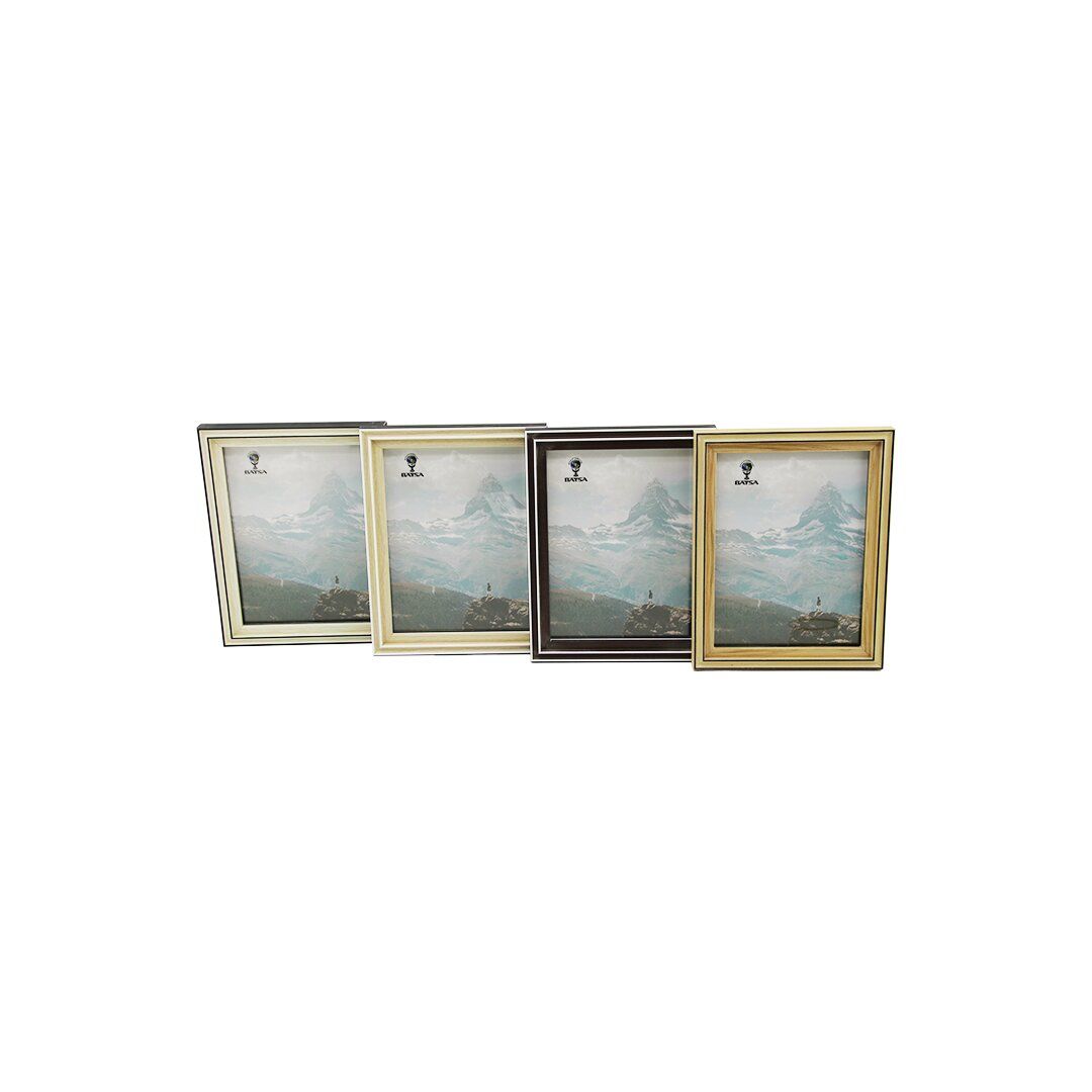 BAYSA-1557 ( 5''X7'' & 13X18CM ) AHŞAP RESİM ÇERÇEVESİ ( MİX AHŞAP RENKLER )*24X4