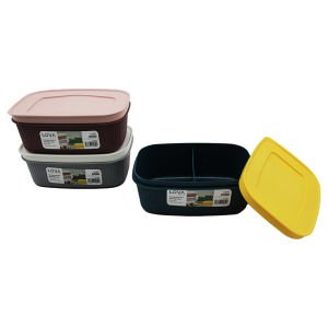 LOVA LV-254 ( 900ML & 2 BÖLMELİ ) SHELL SAKLAMA KABI PLASTİK*12=K