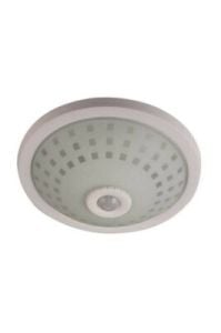 NİSALUCE E-2002 TAVAN ARMATÜR ( CAMLI  KAFES ) ( 360° HAREKET SENSÖRLÜ=5MT ALGI ) ( 2 X E27 AMPUL )*12