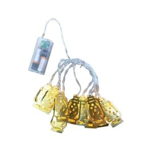 ALASKA COMPANY SDR-3 ( GAZ LAMBA MODEL=10PCS ) ( GOLD METAL ) ( PİLLİ ) DEKORATİF LED IŞIK & LAMBA ( 2MT KABLO )*100