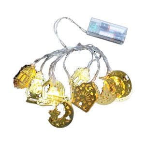 ALASKA COMPANY SDR-MİX (KARIŞIK MODEL=10PCS) (GOLD METAL) (PİLLİ) DEKORATİF LED IŞIK & LAMBA (2MT KABLO)*100