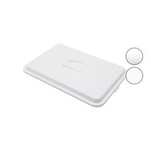 TİMEX TİM-140 ( DİKDÖRTGEN ) BORCAM KAPAK ( PLASTİK=BEYAZ-ŞEFFAF ) ( 27 X 40CM ) ( SICAK HAVA TAHLİYE DELİKLİ )*36=K