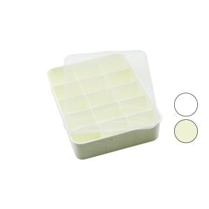 TİMEX TİM-190 ( 15 BÖLMELİ ) ORGANİZER ( PLASTİK=BEYAZ-KREM ) ( ŞEFFAF KAPAKLI ) ( 23 X 30 X 7CM ) ( ÇOK AMAÇLI KULLANIM )*24=K