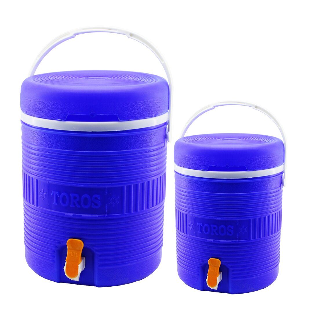 HAK PLASTİK TOROS ( 2Lİ SET=14+6LT ) ( YUVARLAK ) ( TERMOS ) ( MAVİ PLASTİK ) (MUSLUKLU & TAŞIMA KULPLU) (BRKT-501575)*6