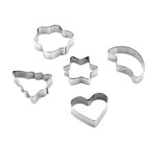 QLUX L-00155 ( 5PCS ) ( METAL ) BİSKÜVİ KURABİYE KALIP*36