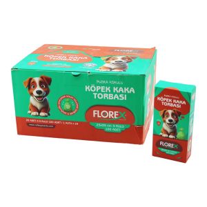 FLOREX L-2000 ( KÖPEK & EVCİL HAYVAN ) ( KAKA TORBASI ) ( 5 RULO X 20PCS = 100 ADET ) ( PUDRA KOKULU ) ( 25X35CM )*24=K