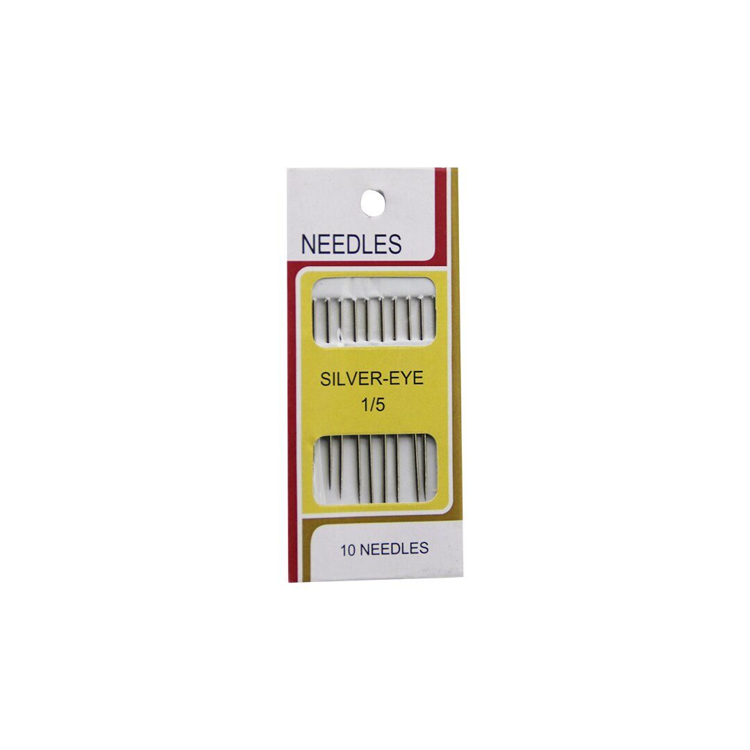 İBİCO İ20-010 NEEDLES SGB-503 ( 10 PCS ) DİKİŞ İĞNESİ SETİ (SILVER EYE ) ( 1/5 )*50X50