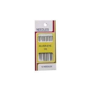 İBİCO İ20-010 NEEDLES SGB-503 ( 10 PCS ) DİKİŞ İĞNESİ SETİ (SILVER EYE ) ( 1/5 )*50X50