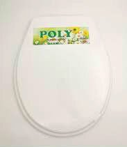 POLY ET-011 BEYAZ YUMUŞAK KLOZET KAPAK BÜYÜK PUF*17