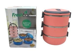 FRESHBOX ( KOYU PEMBE ) ( 3LÜ ) SEFER TASI SAKLAMA KABI ( 1.8LT )*24