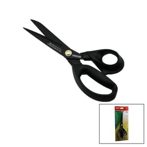 TAKSUN GL-606 ( 9''1/4 ) ( BREZİLYA STİLİ ) TERZİ MAKASI ( SİYAH & YAPIŞMAZ ) ( ERGONOMİK SAP )*12X10